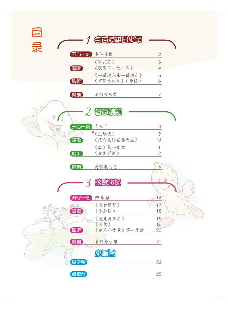 小学音乐沪教版（简谱）五年级下册电子教材（高清）第3页