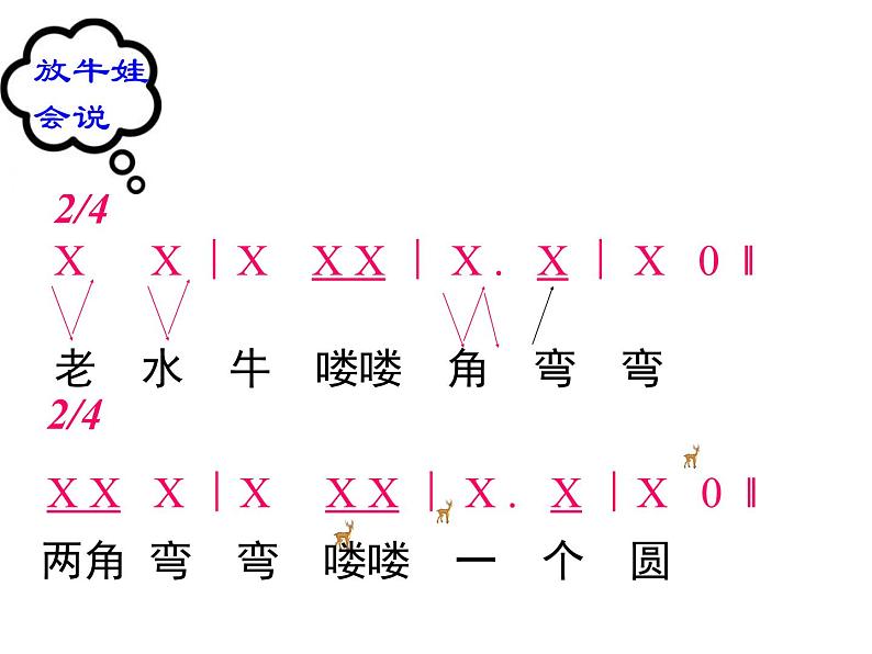 三年级上册音乐课件老水牛角弯弯--(4)人音版(简谱)(2014秋)06