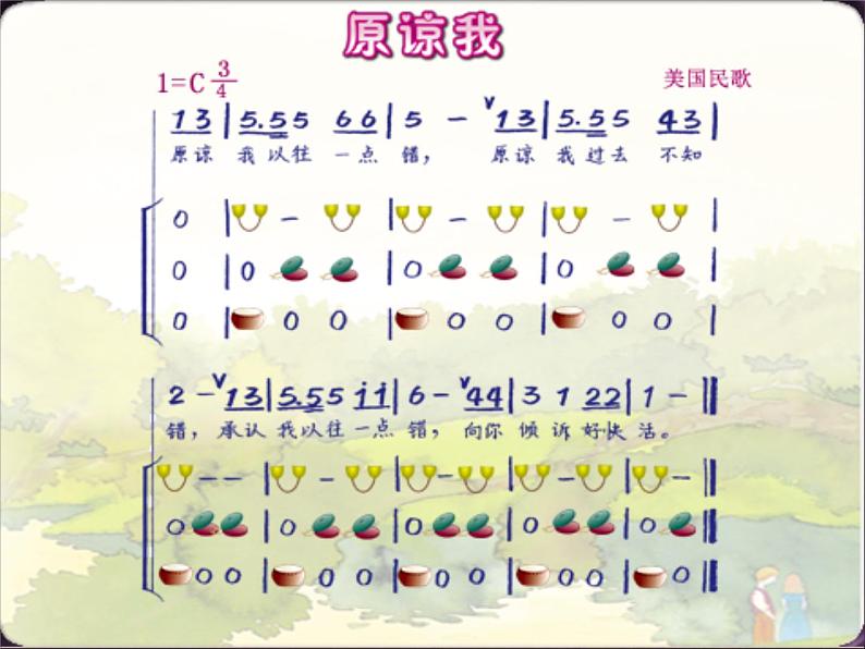 三年级上册音乐课件原谅我--(2)人音版(简谱)(2014秋)第7页