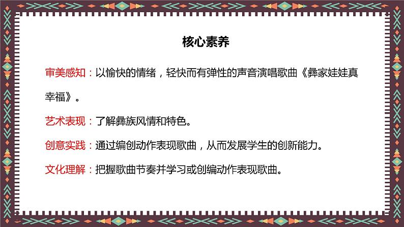 【核心素养目标】人音版（2012）音乐二年级上册《彝家娃娃真幸福》-课件第2页