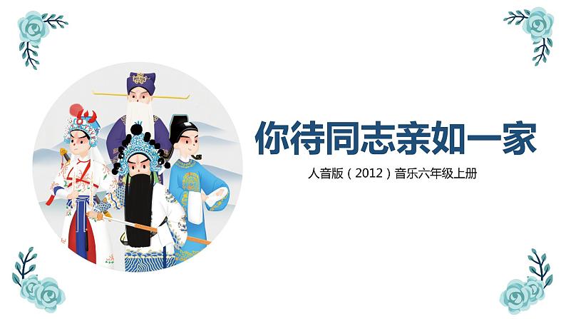 【核心素养目标】人音版（2012）音乐六上4.3 你待同志亲如一家 课件+教学设计+素材01