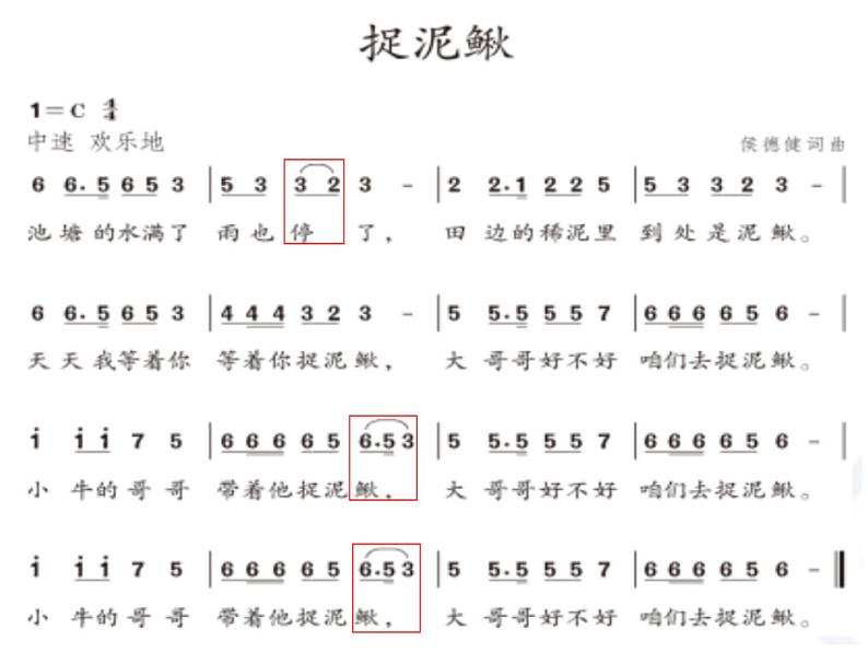 三年级上册音乐课件-第六单元-捉泥鳅-｜人教新课标(2014秋)-(共14张PPT)-(1)07