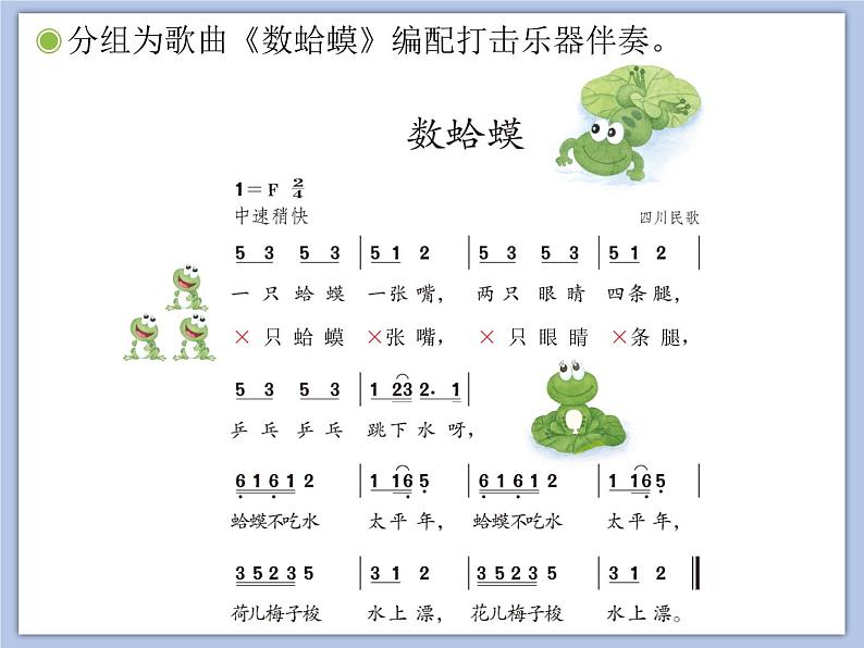 人教版2上音乐 2.2 花蛤蟆 课件第3页