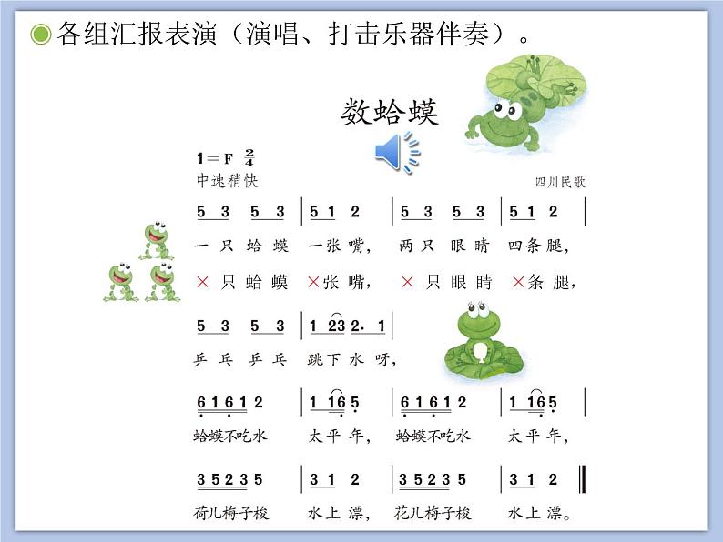 人教版2上音乐 2.2 花蛤蟆 课件第4页