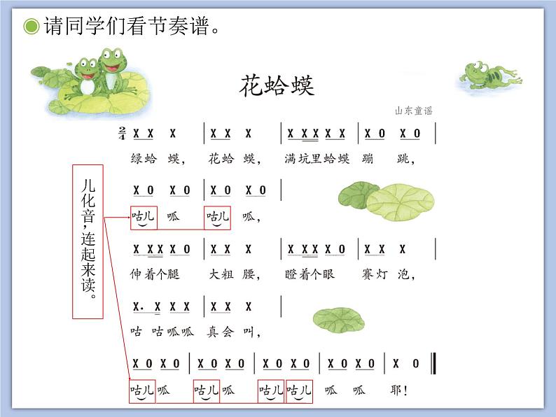 人教版2上音乐 2.2 花蛤蟆 课件第7页