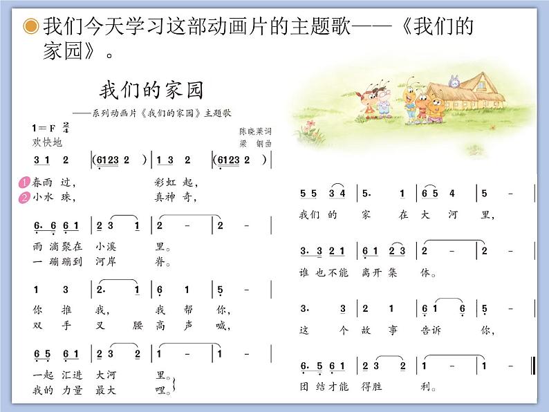 人教版2上音乐 5.1 我们的家园 课件第5页