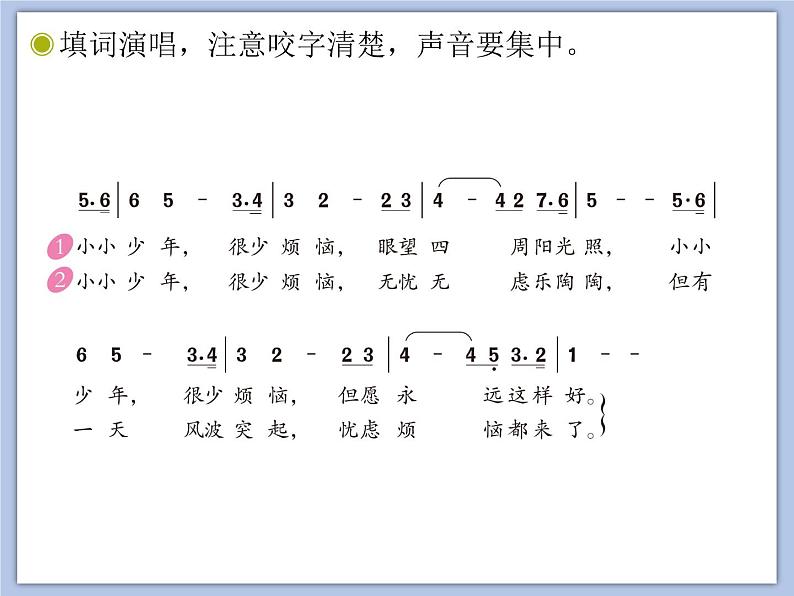 人教版6上音乐 4.1 小小少年 课件第7页