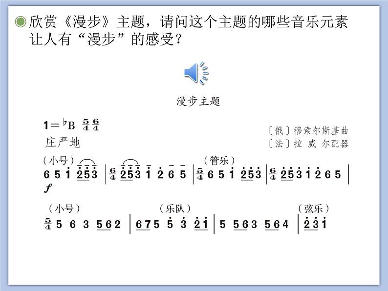 人教版6上音乐 5.4 图画展览会 课件第3页