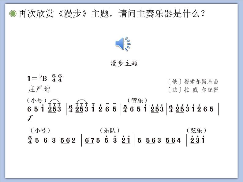 人教版6上音乐 5.4 图画展览会 课件第4页