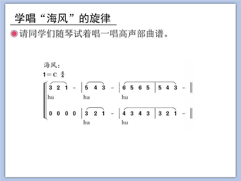 人教版4上音乐 1.8 捕鱼归来 课件第3页