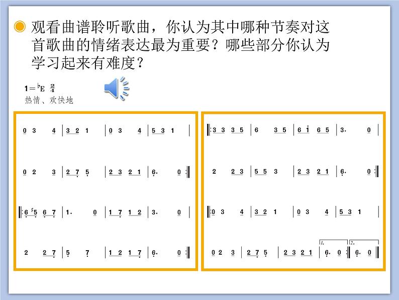 人教版5上音乐 3.2 大家一起来 课件03