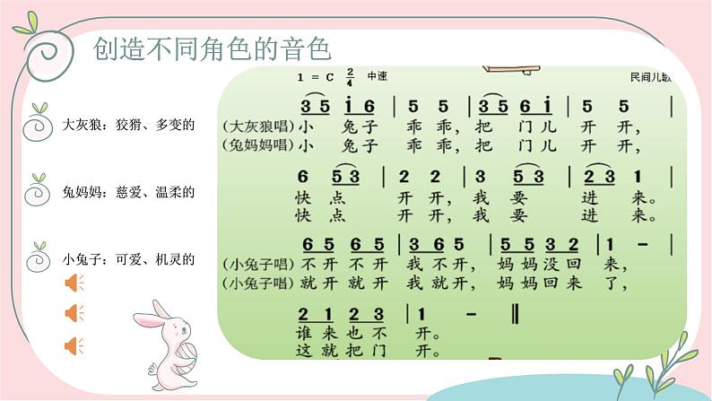 小学音乐 花城版 一年级上册 第十二课《小兔子乖乖》 课件04