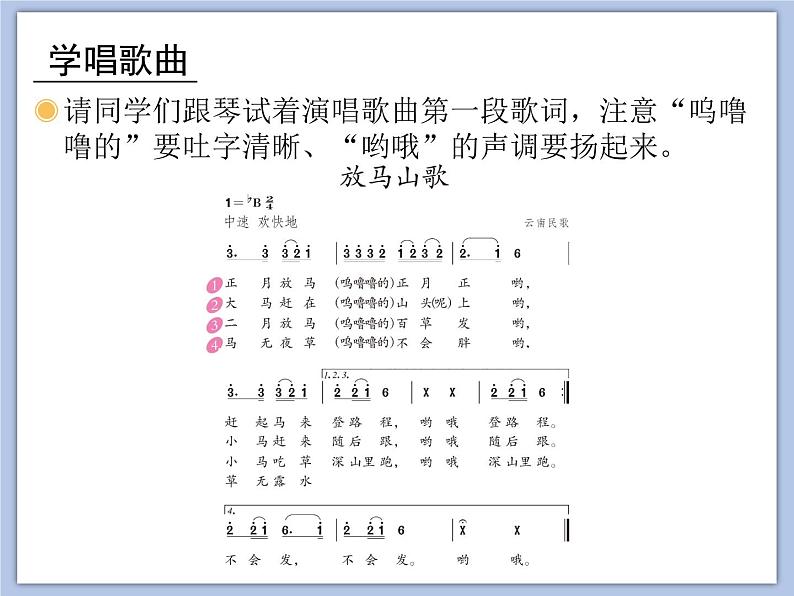 人教版3上音乐 2.1 放马山歌 课件+教案+素材07