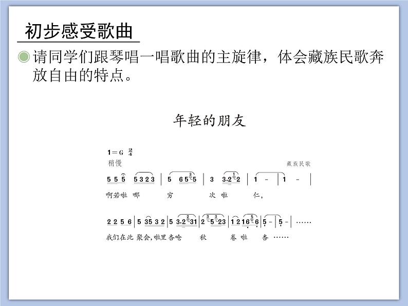 人教版3上音乐 5.4 年轻的朋友 课件第4页