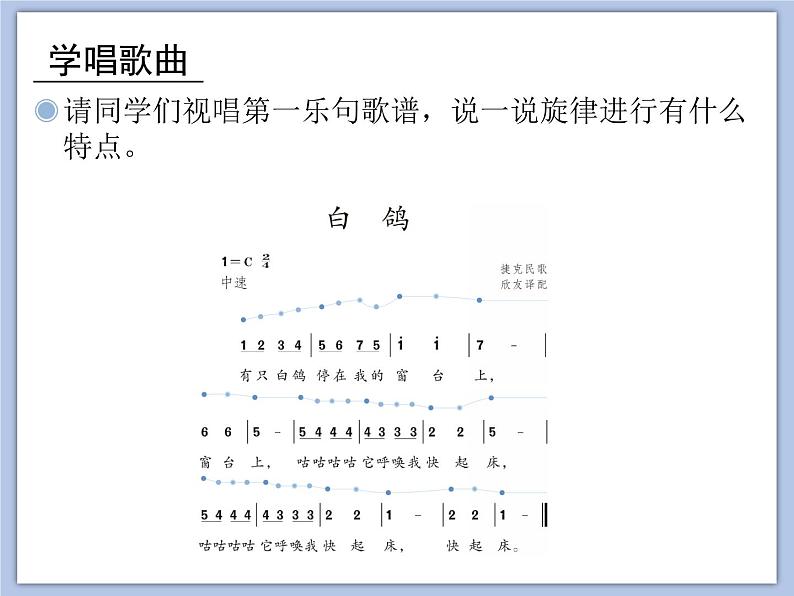 人教版3上音乐 6.1 白鸽 课件+教案+素材08