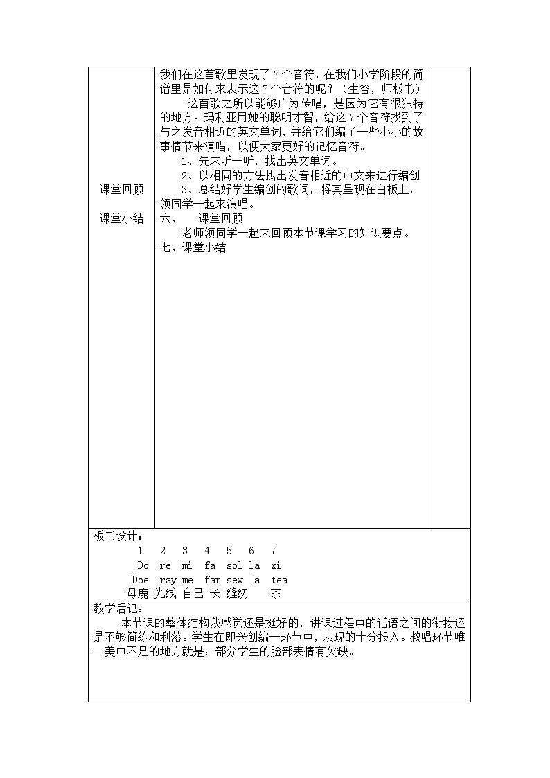 人音版六年级音乐下册（简谱）第3课《DO RE MI》教学设计02