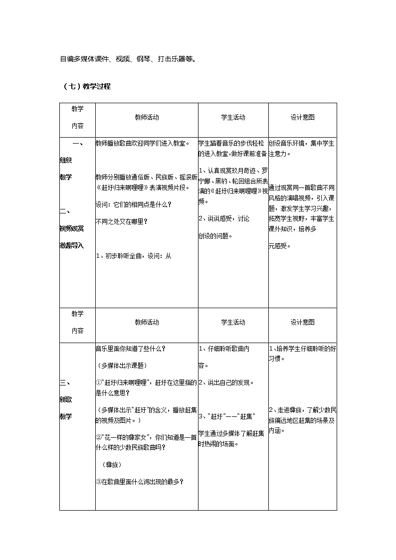 音乐人音版六年级上册《赶圩归来啊哩哩》教学设计03