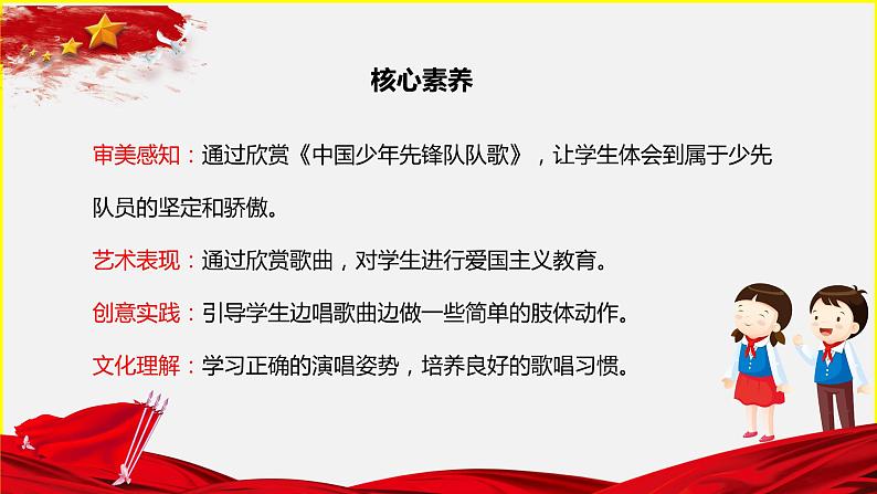 【核心素养目标】人音版音乐二下2.1 中国少年先锋队队歌 课件+教学设计+素材02