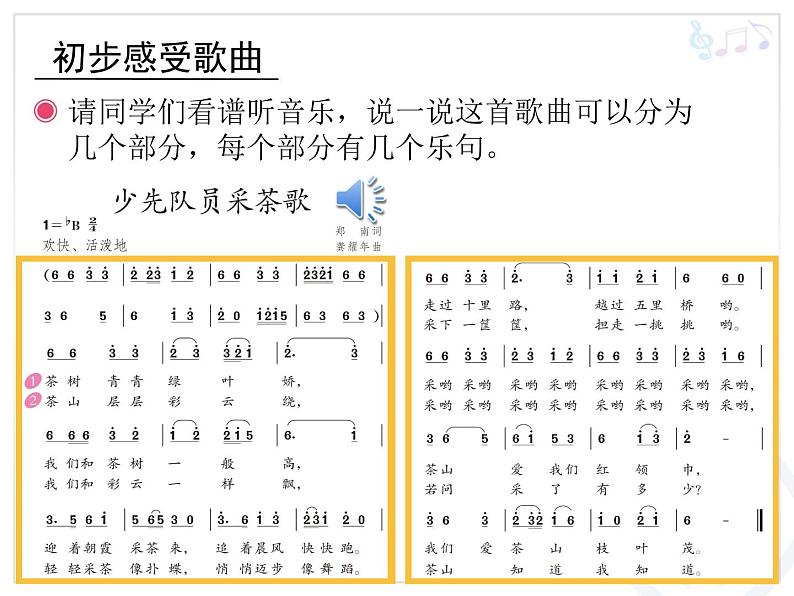 少先队员采茶歌(简谱)第3页