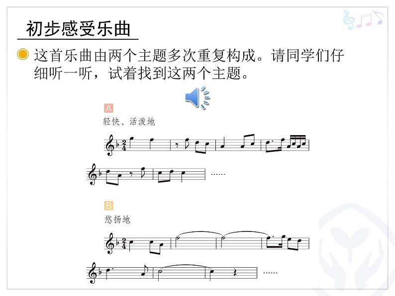 人教版四年级音乐下册第3单元 学戏曲 欣赏 京调课件（含简谱和五线谱）素材资源包03