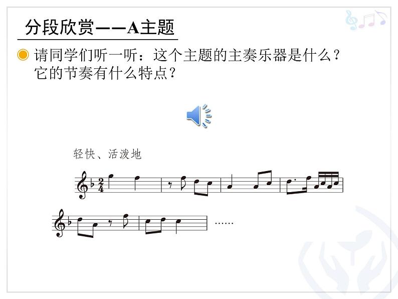 人教版四年级音乐下册第3单元 学戏曲 欣赏 京调课件（含简谱和五线谱）素材资源包04