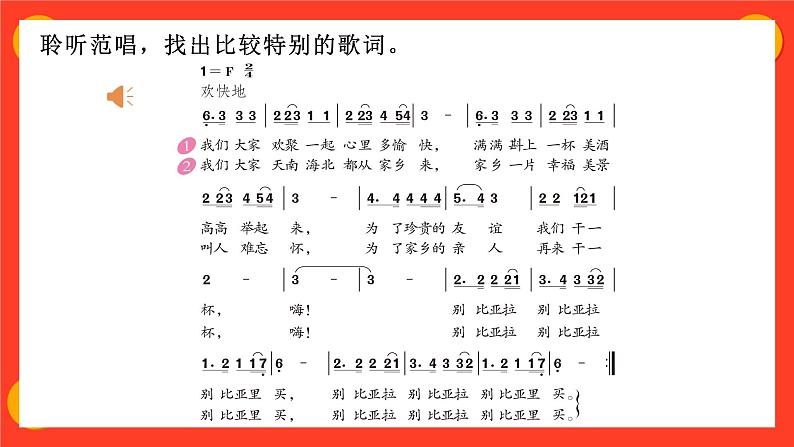 人教版音乐六年级下册《举杯祝福》PPT课件＋教案＋音频素材05