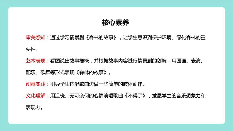 【核心素养目标】人教版（2012）音乐三下1.4 森林的故事 课件+教学设计+音视频素材02