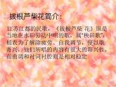 苏少版音乐五下《拔根芦柴花》 课件