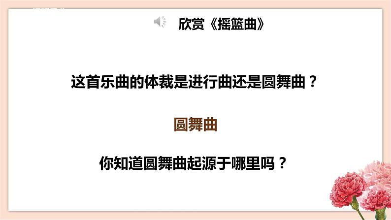 人音版四年级下册第六单元第二课时《摇篮曲》勃拉姆斯课件第7页