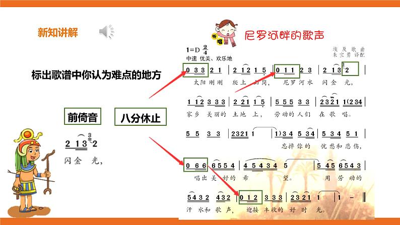 花城版五年级下册音乐第11课《尼罗河畔的歌声》课件PPT+教案05