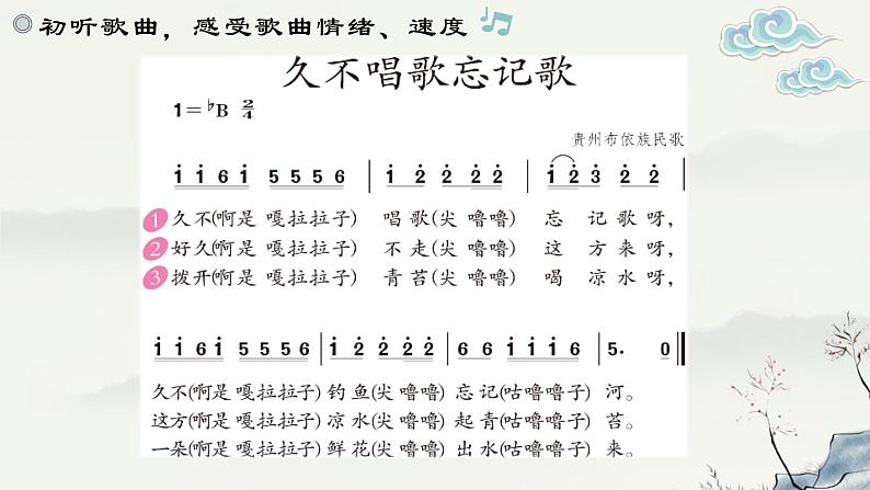 鲁教版四年级下久不唱歌忘记歌 PPT课件第5页