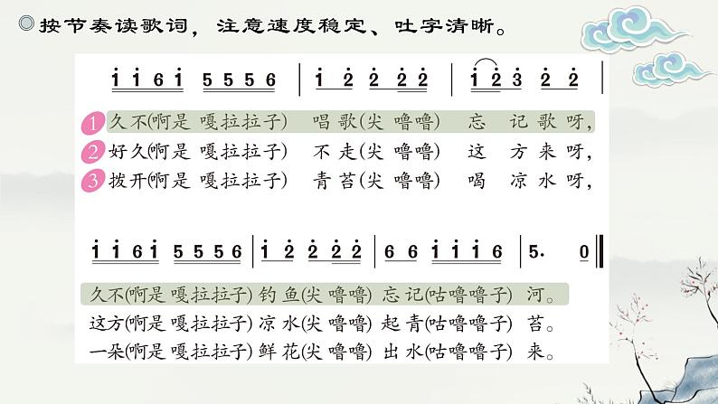 鲁教版四年级下久不唱歌忘记歌 PPT课件第8页