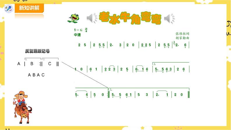 【人音版】三上音乐  第4单元第1课时《老水牛角弯弯》课件+教案+素材07