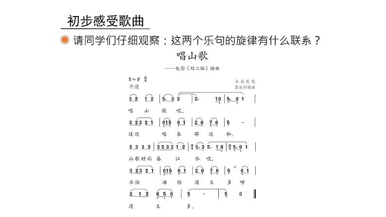 人教版四年级下册音乐课件（唱山歌）08