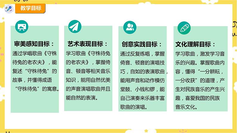 【人教版】四上音乐  第二单元第四课时《守株待兔的老农夫》课件+教案+音视频素材02