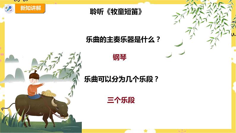 【人教版】四上音乐  第四单元第二课时《欣赏 牧童短笛》课件+教案+音视频素材07