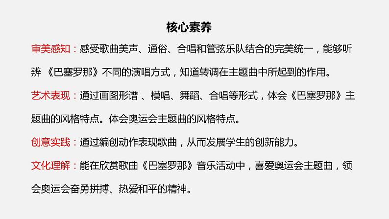 【核心素养目标】人教版（2012）音乐六年级上6.7 巴塞罗那 课件第2页