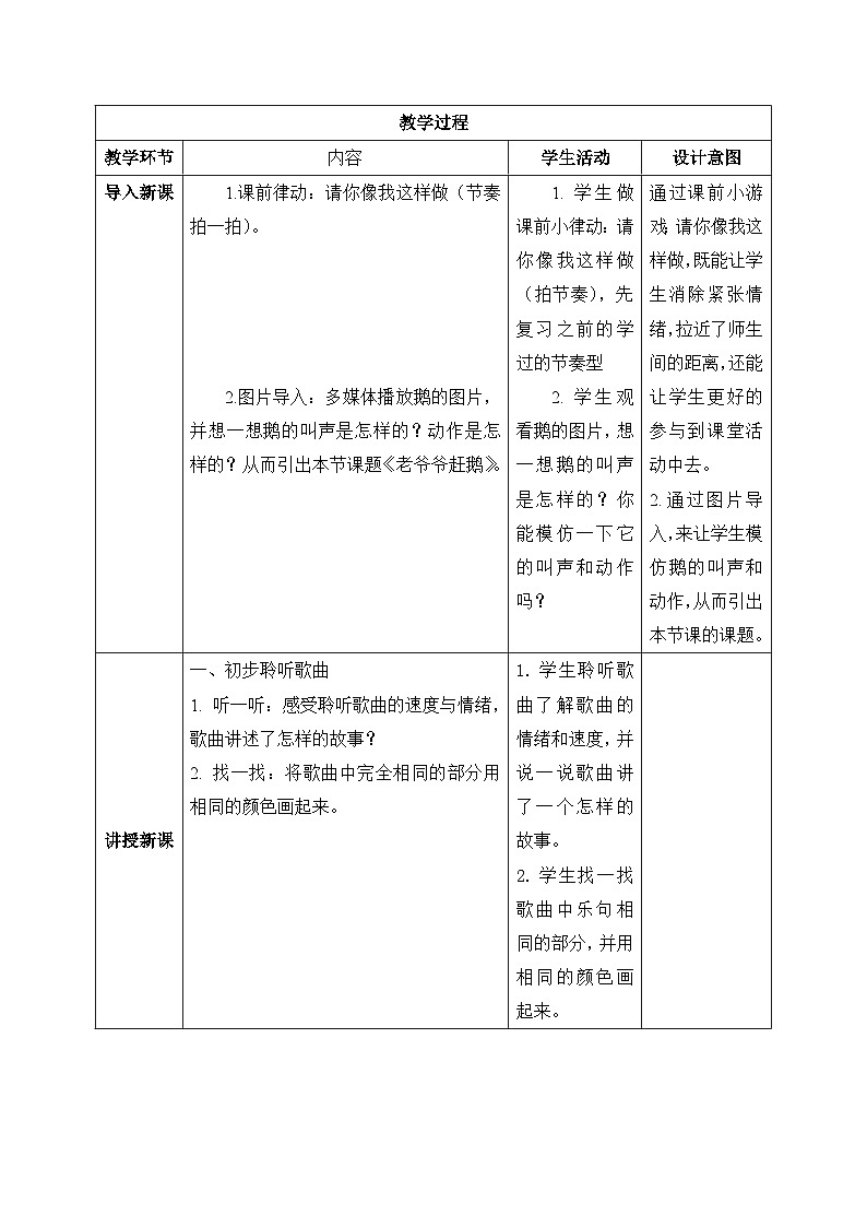 【核心素养目标】花城版音乐二年级上《老爷爷赶鹅》课件+教案+音频（含教学反思）02