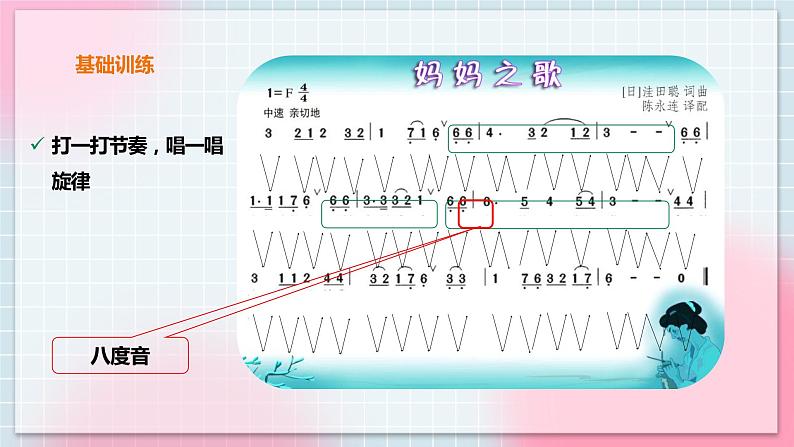 花城版五上第7课第2课时《妈妈的歌》课件+教案07