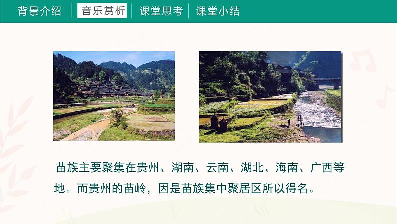 第三课 苗岭的早餐 课件+音频 湘艺版音乐三上06