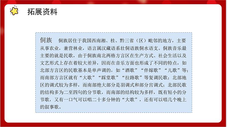 人教版音乐四年级上册唱歌《侗家儿童多快乐》(简谱)课件第3页