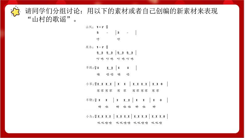 人教版音乐四年级上册音乐实践《小小作曲家》(简谱)课件第6页