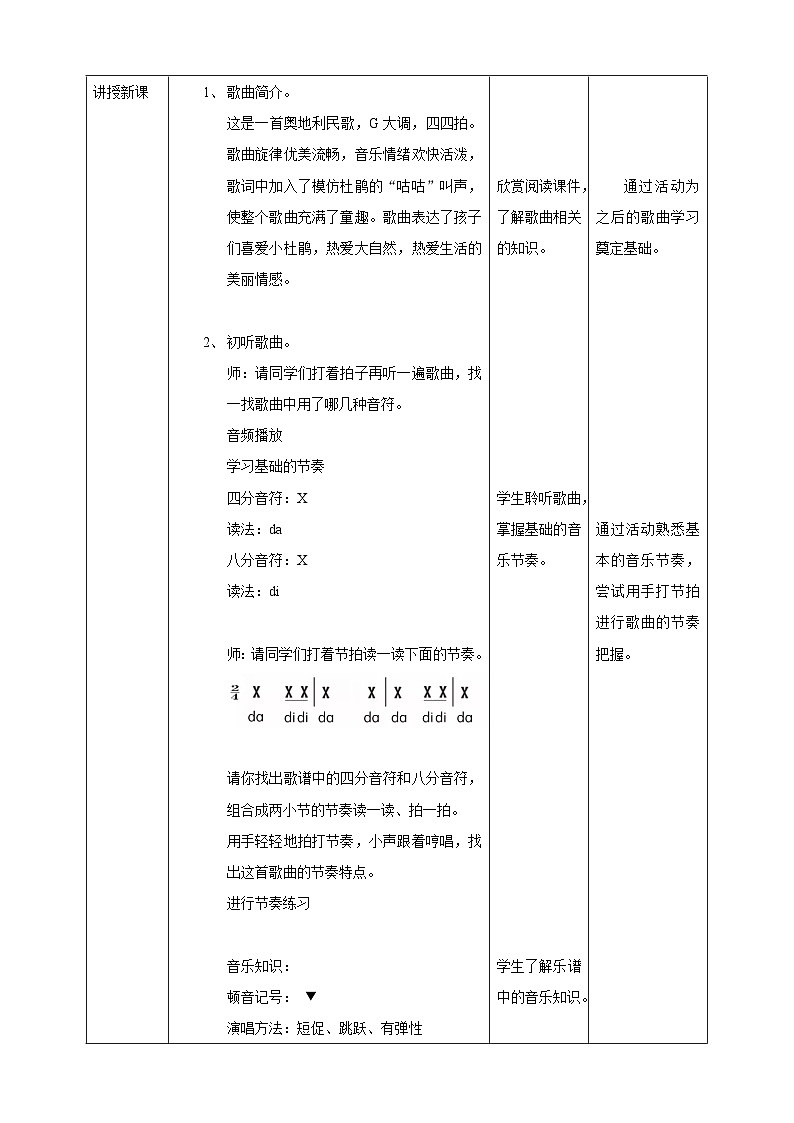 【核心素养】人教版音乐三年级上册1.3唱歌《爱唱歌的小杜鹃》课件+教案+素材02