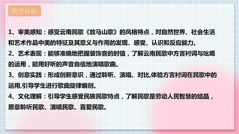 【核心素养】人教版音乐三年级上册2.1唱歌《放马山歌》课件+教案+素材02