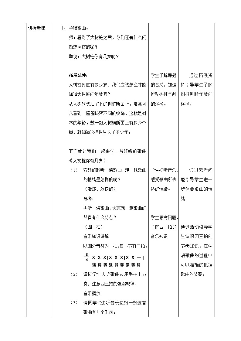 【核心素养】人教版音乐三年级上册6.3唱歌《大树桩你有几岁》课件+教案+素材02