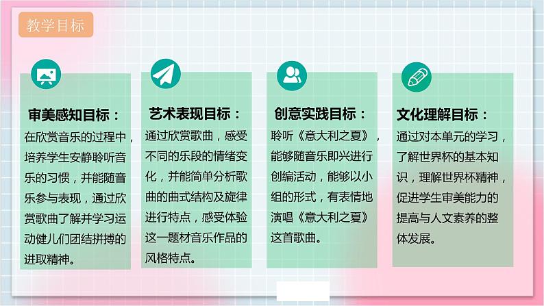 【核心素养】人教版音乐六年级上册6.6《意大利之夏》课件+教案+音视频素材02