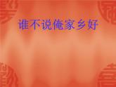 人音版（五线谱）音乐五上 5《谁不说俺家乡好》 课件