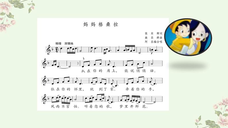 人音版小学音乐六年级上册 妈妈格桑拉-课件第5页