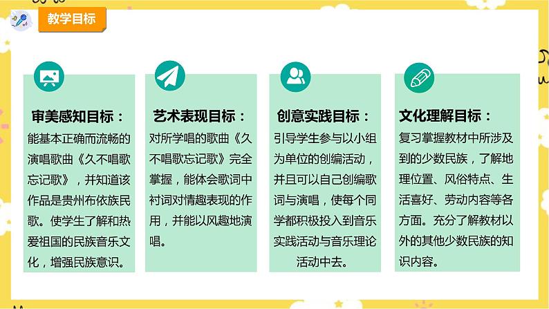 【人教版】四下音乐  第二单元第四课时《久不唱歌忘记歌》《小山羊》课件+教案+音视频素材02