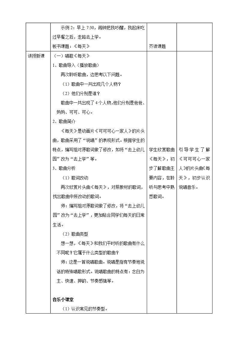 【新课标】人教版音乐二年级下册5.1《每天》《调皮的小闹钟》课件+素材02